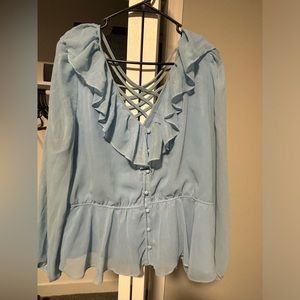 Baby Blue Blouse
